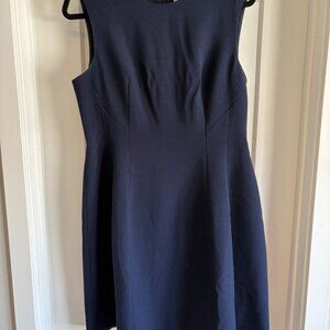 Eliza J Navy Blue Fit and Flare Dress